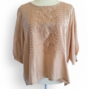 Shein Embroidered Top NWT